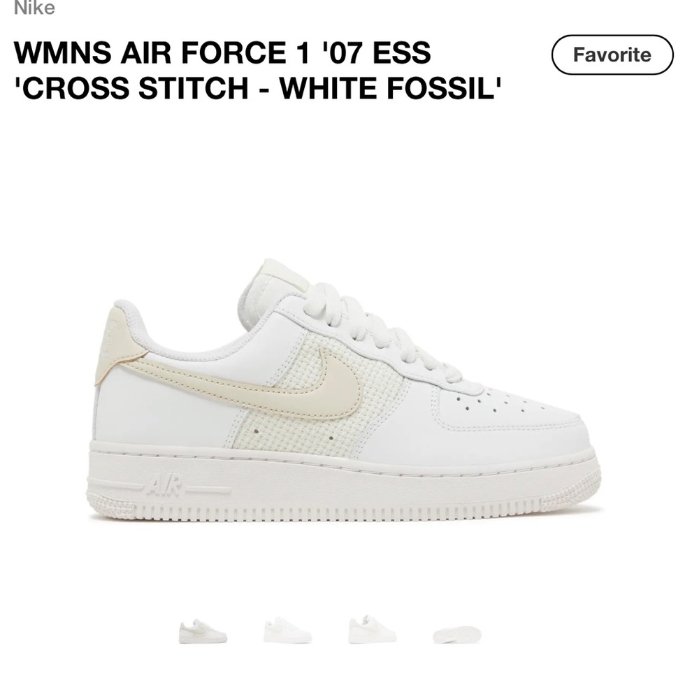 Nike Women's Air Force 1 '07 ESS - White and Cream
